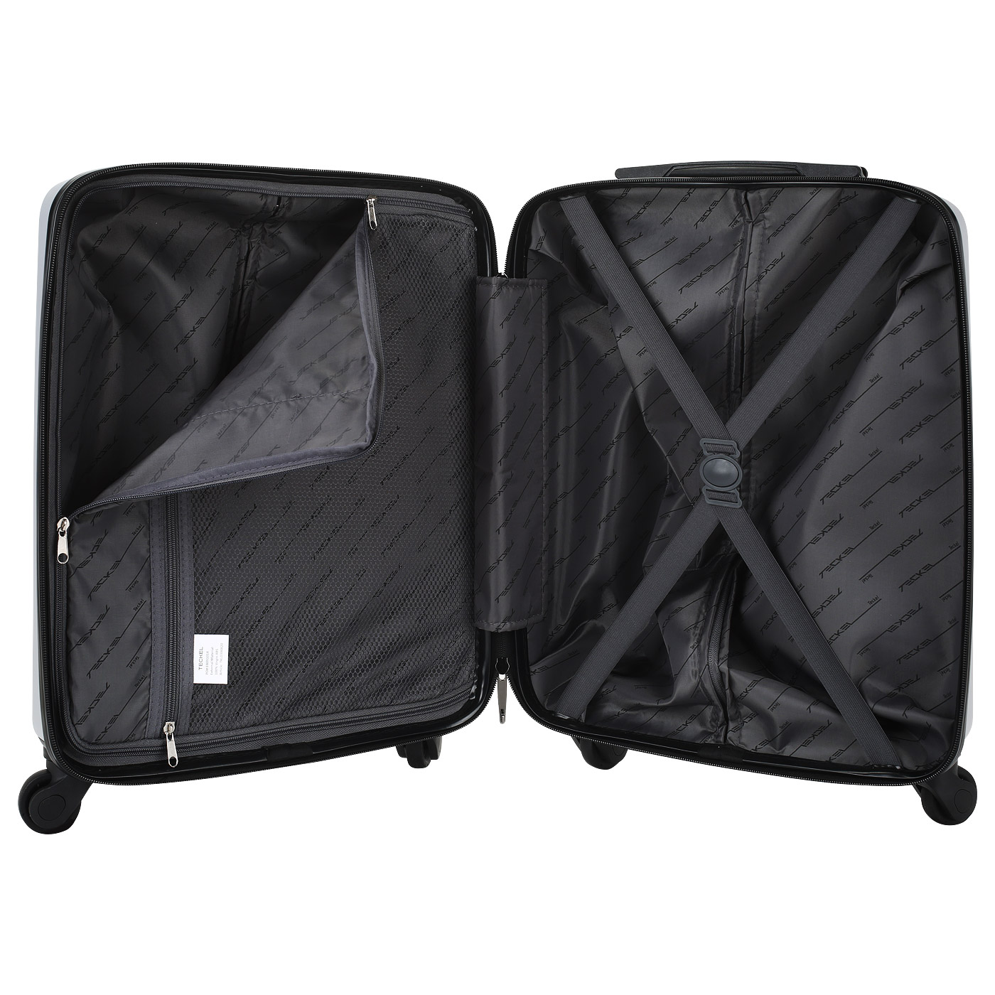 Чемодан маленький S из ABS-пластика с кодовым замком Teckel Crossway