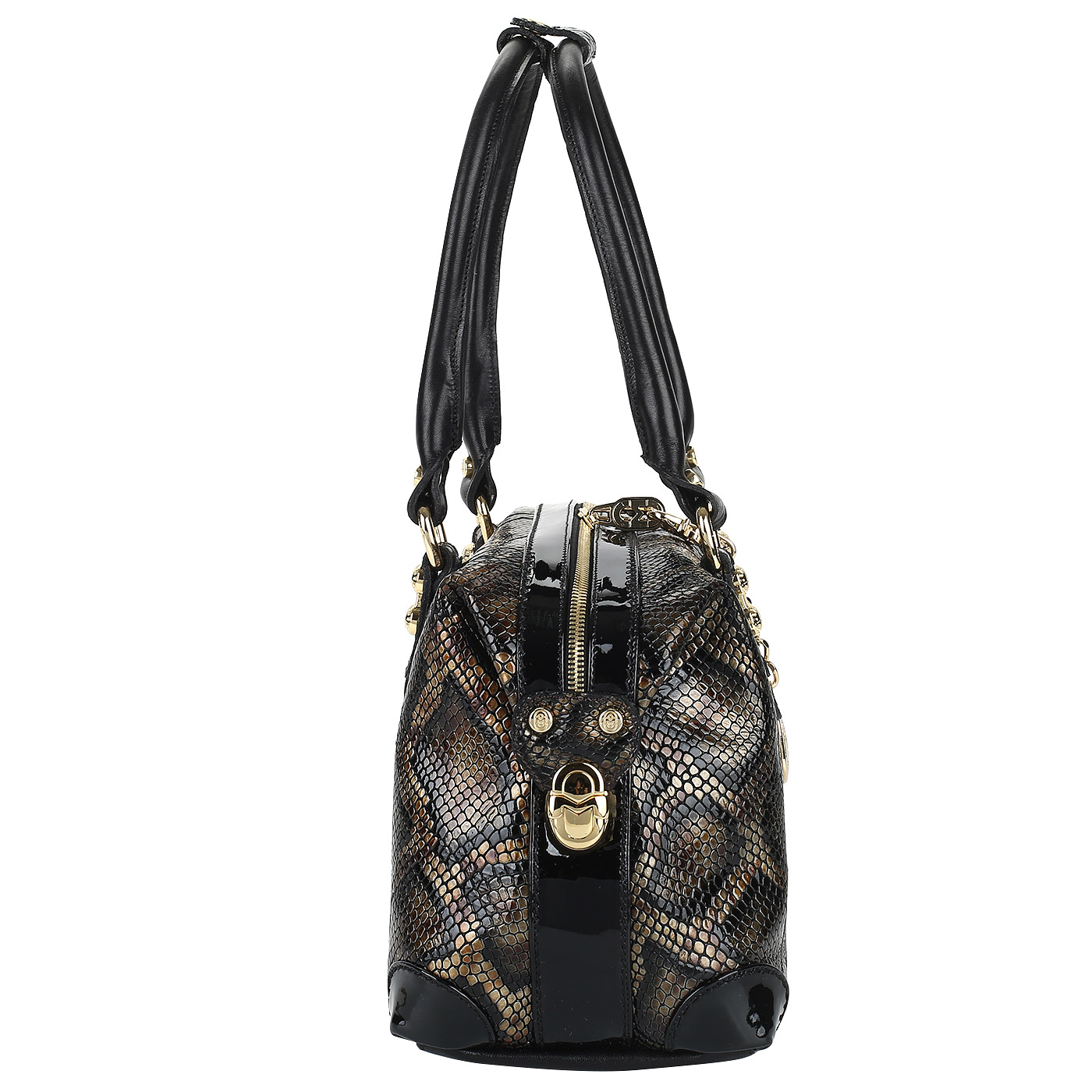 Кожаная сумка на двойной молнии Marino Orlandi 