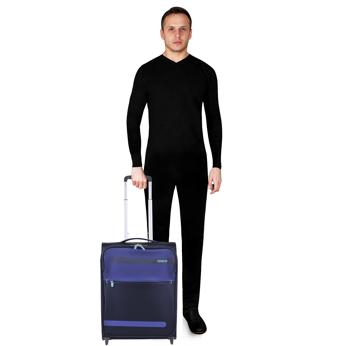 Чемодан для ручной клади тканевый American Tourister Herolite