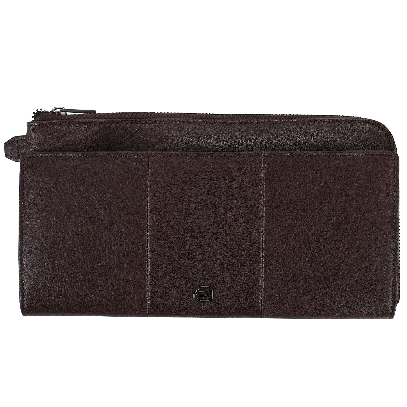 Piquadro Кожаная сумка-визитка на молнии