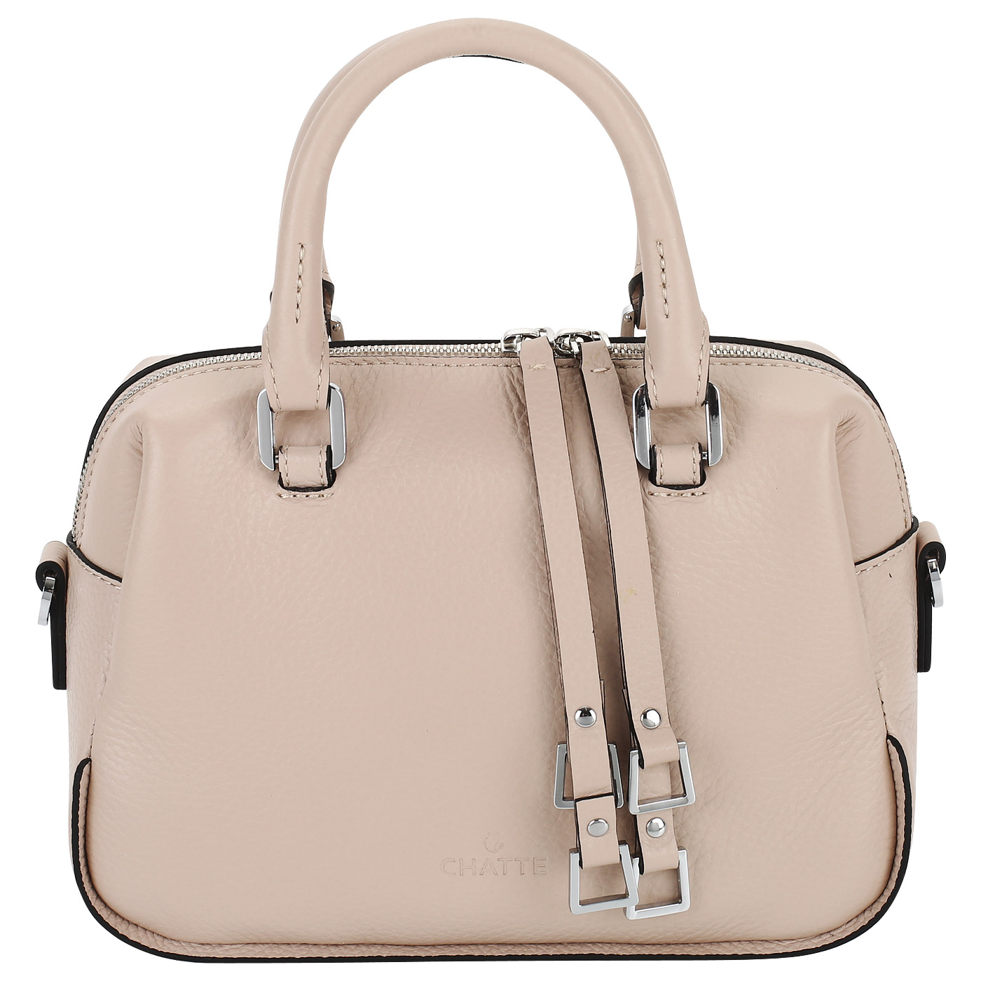 Chatte Бежево-розовая сумка