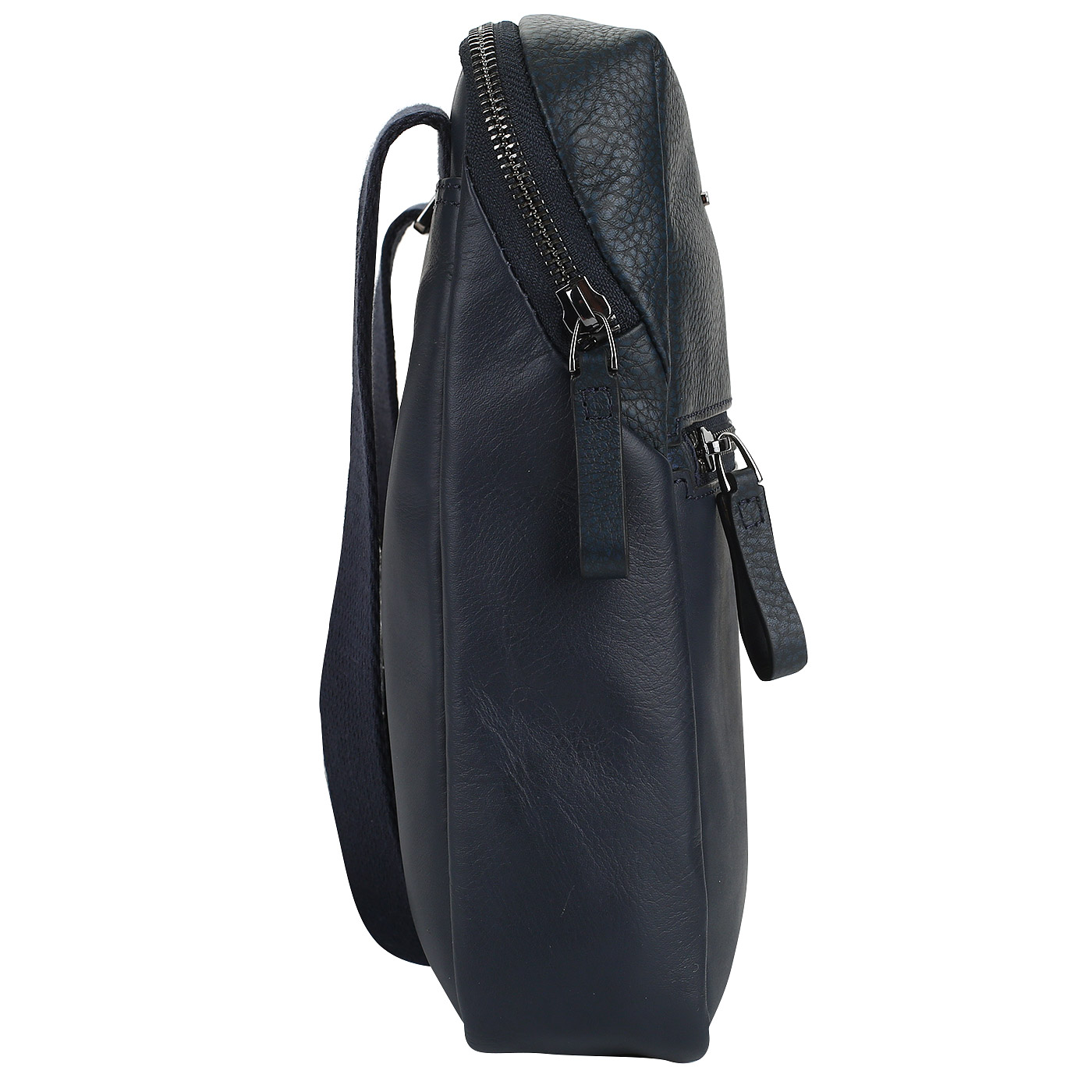 Сумка-планшет из синей кожи Piquadro Line