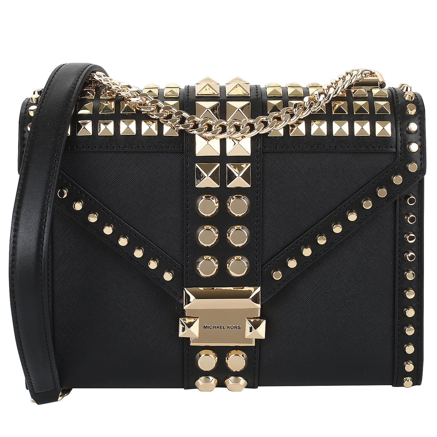 Michael Kors Кожаная сумка с клепками