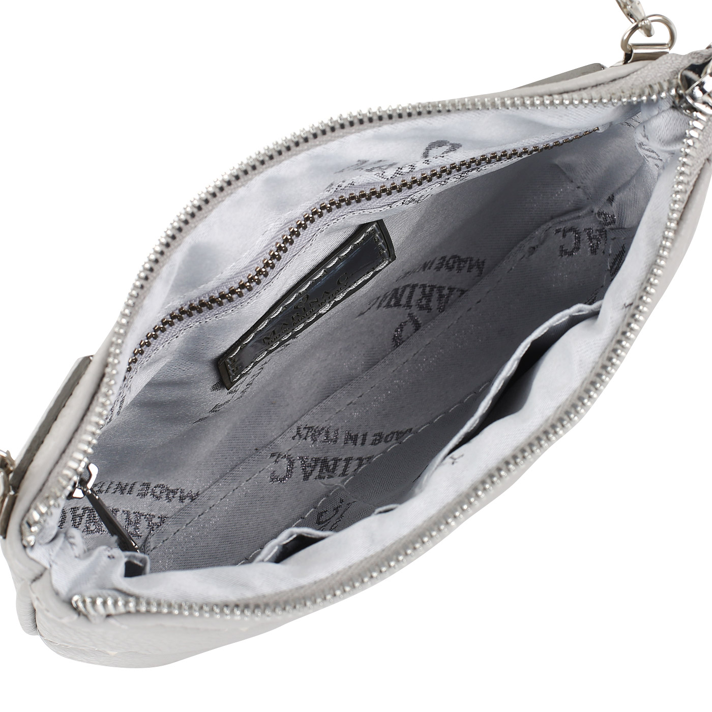 Кожаная сумочка с клепками Marina Creazioni 