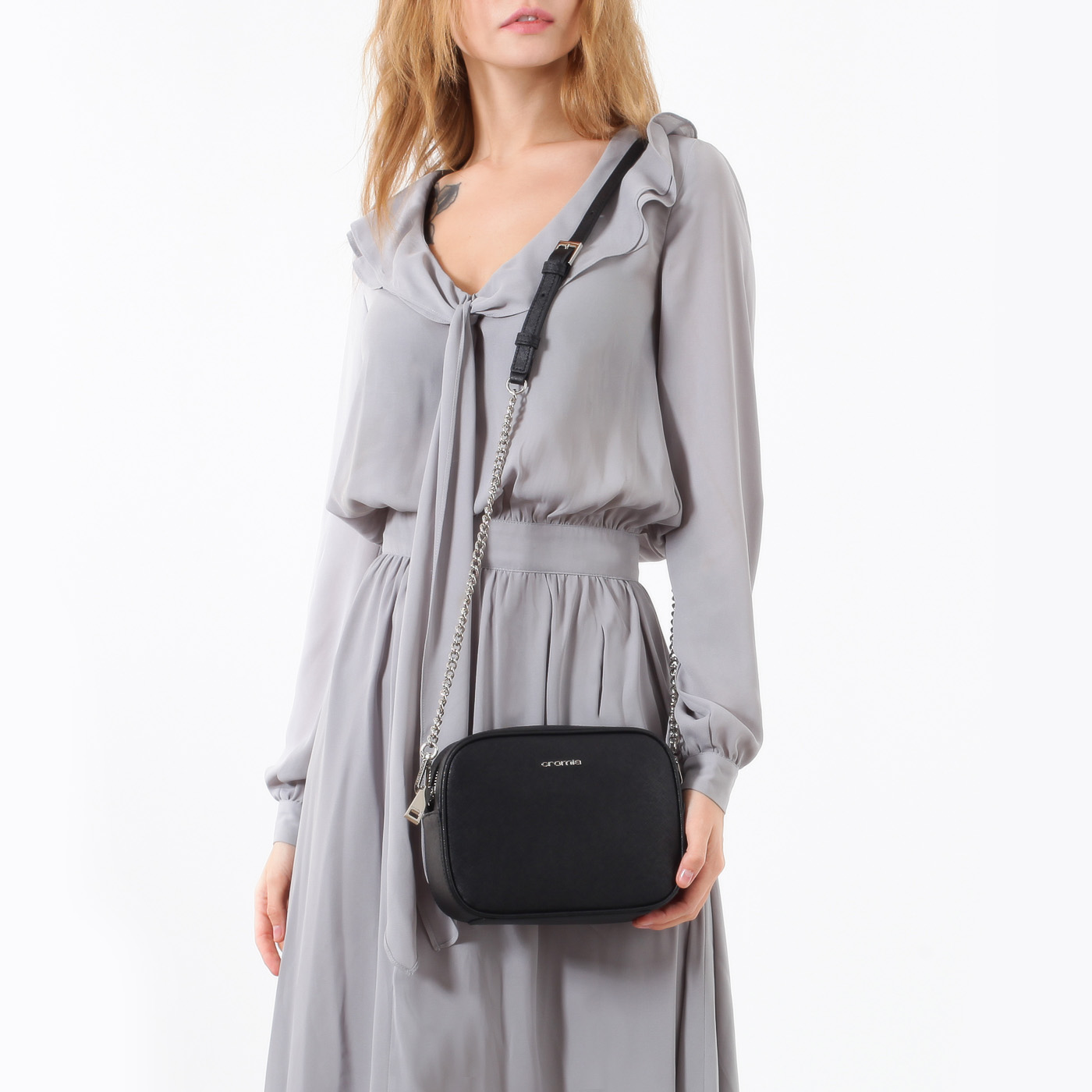 Сумочка из сафьяна Cromia Perla