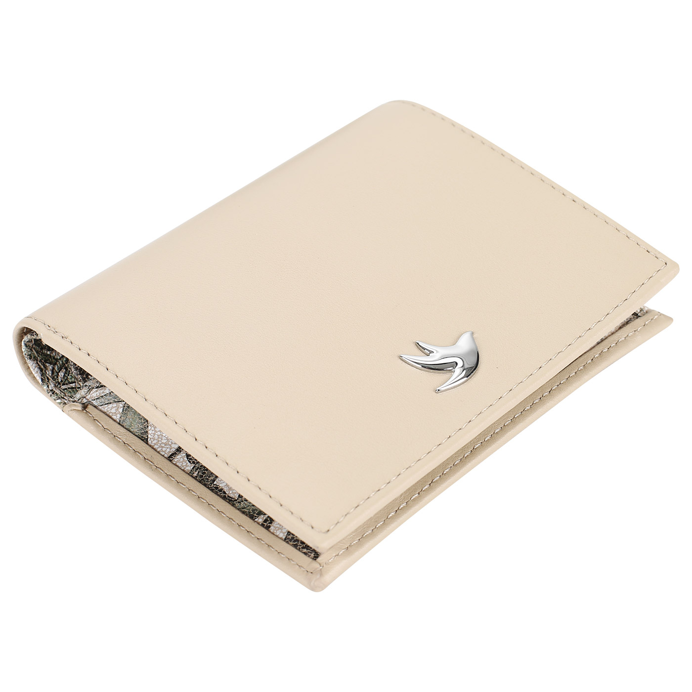 Маленький кошелек из гладкой кожи Aurelli Luna tropico