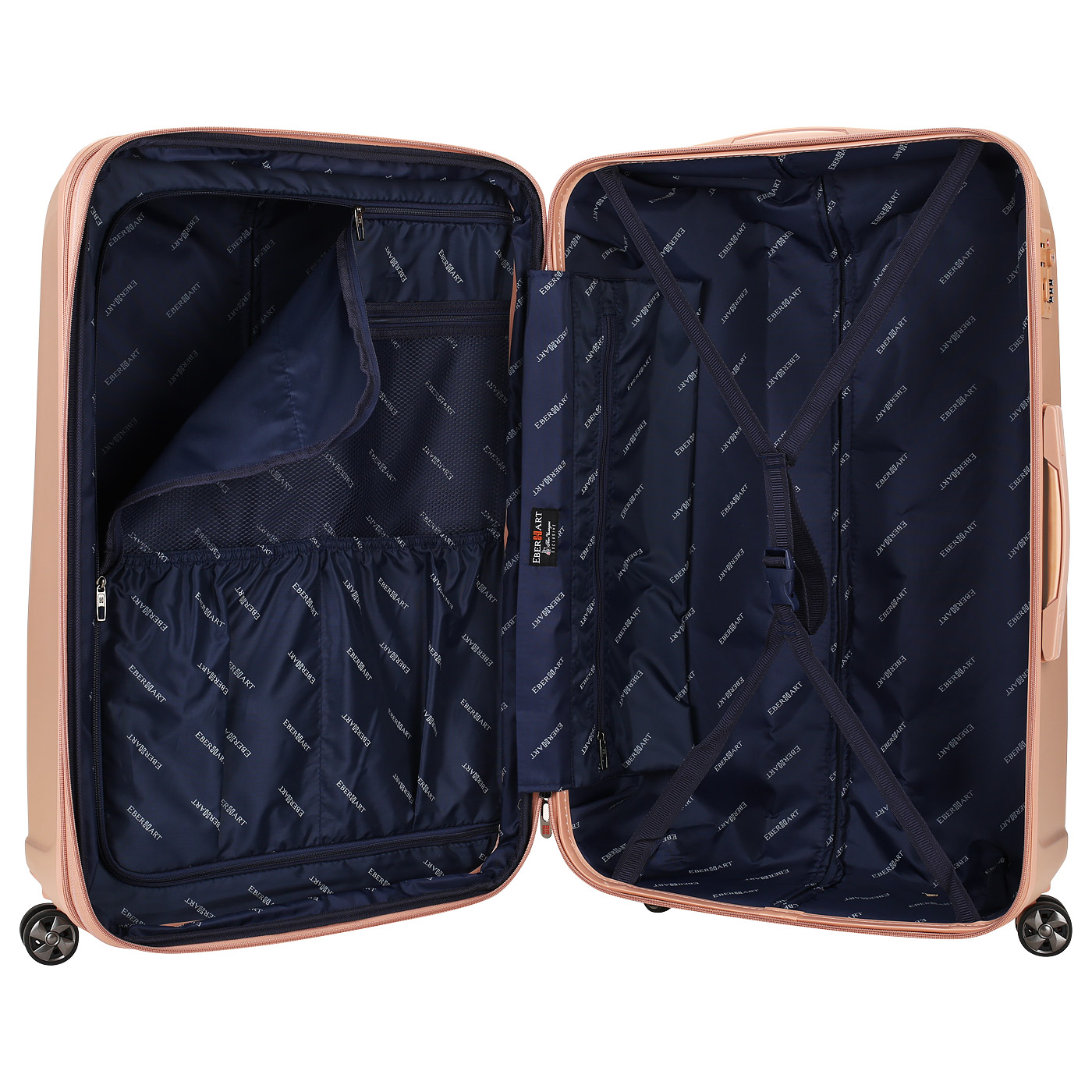 Чемодан большой L из поликарбоната с кодовым замком Eberhart Emerald Glow-2