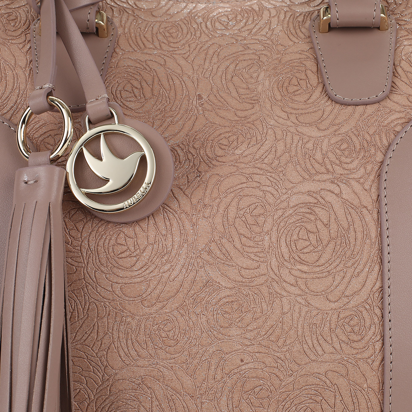 Комбинированная сумка с брелоком Aurelli 