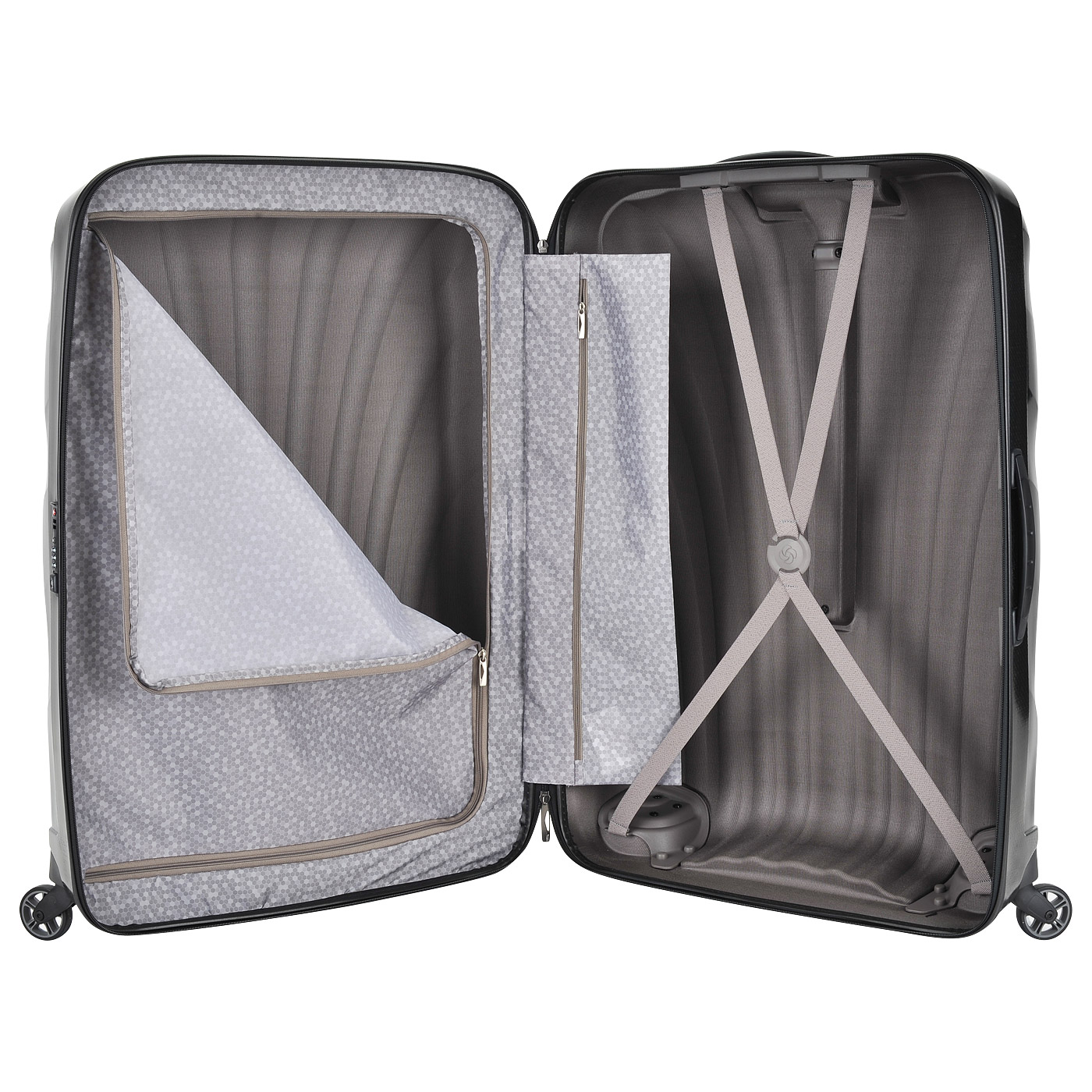 Чемодан очень большой XL из материала Curv с кодовым замком Samsonite Cosmolite