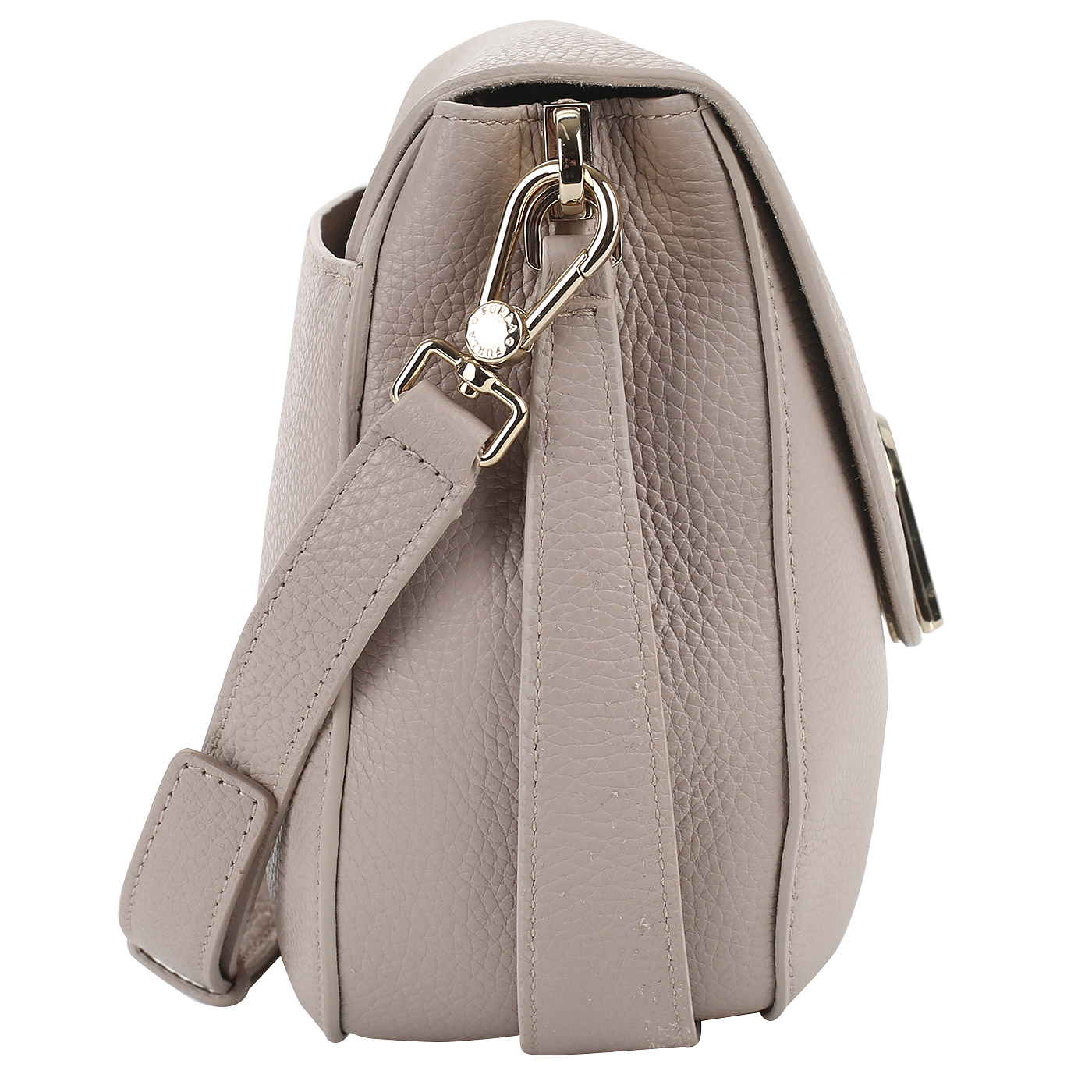 Кожаная сумка на магнитной кнопке Furla Sleek