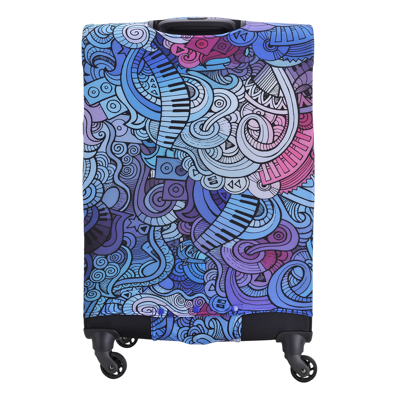 Чехол для чемодана Eberhart Purple Blue Mix