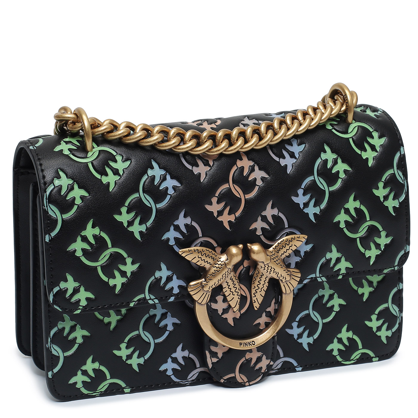 Сумка через плечо с цепочкой Pinko Love One