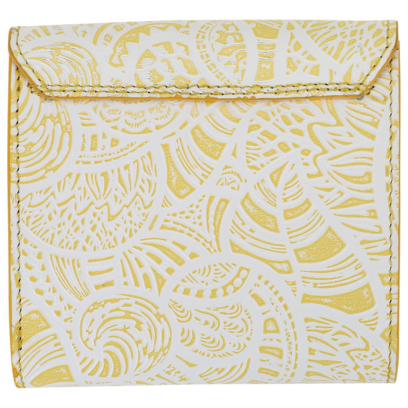 Кошелек с желтым тиснением Chatte Bloom