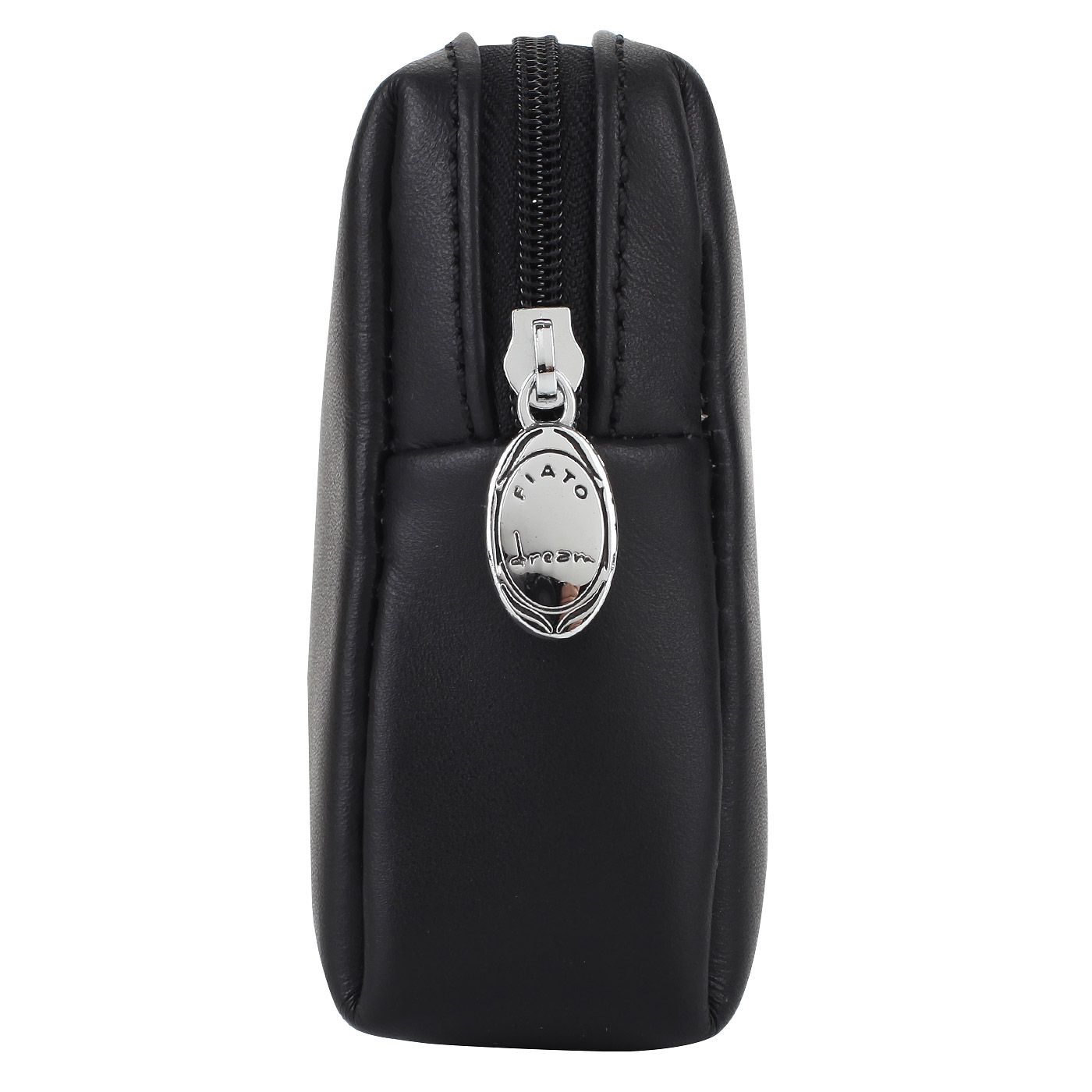 Черная кожаная косметичка Fiato Dream 