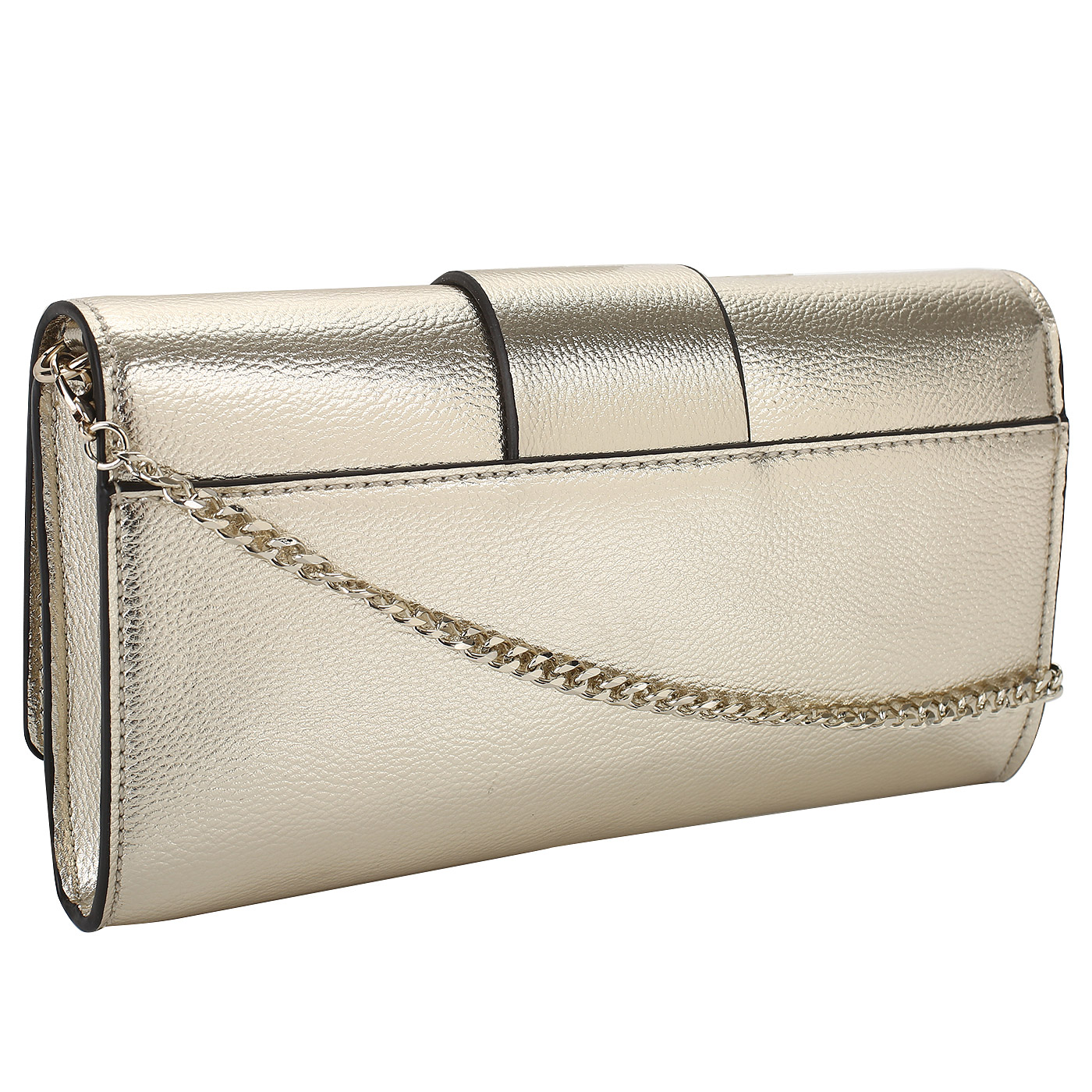 Золотистый клатч Guess Highlight