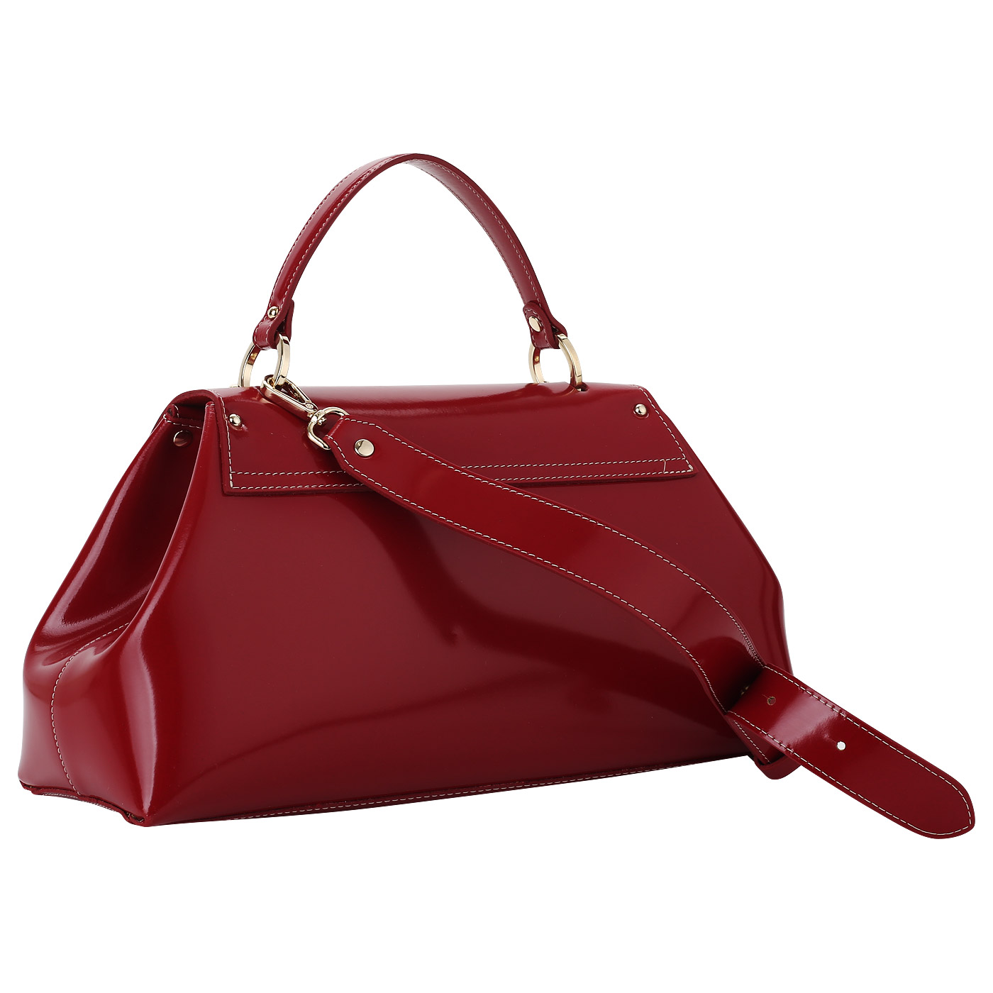 Сумка из глянцевой кожи Gilda Tonelli Pad Lamin