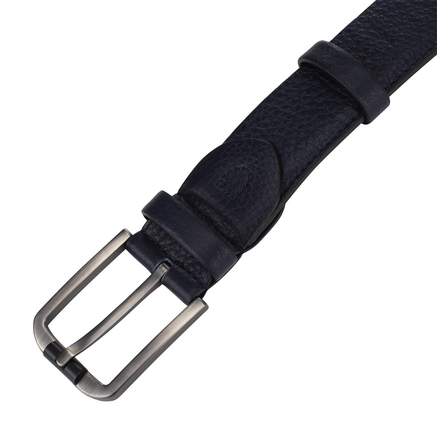 Синий ремень из зернистой кожи Mayrhoff 