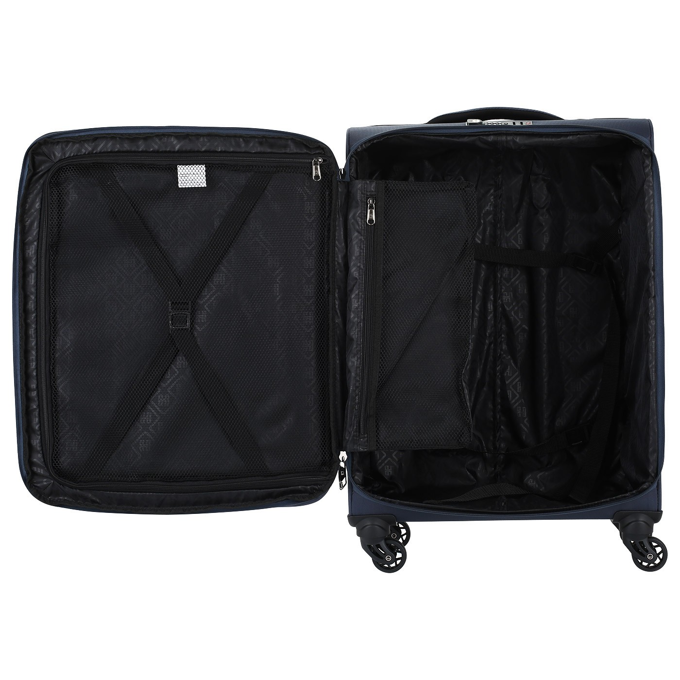 Чемодан средний M тканевый с кодовым замком Eberhart Liberty