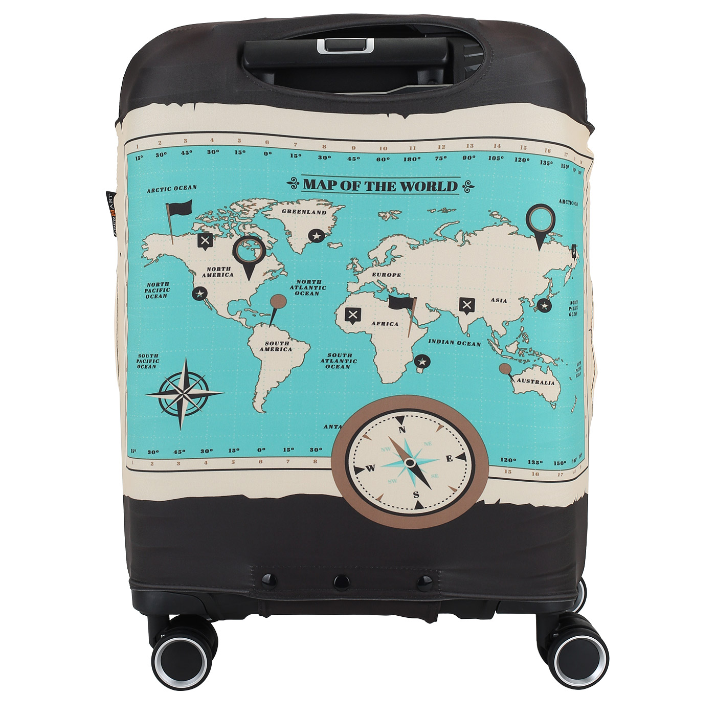 Чехол для чемодана Eberhart Worldmap