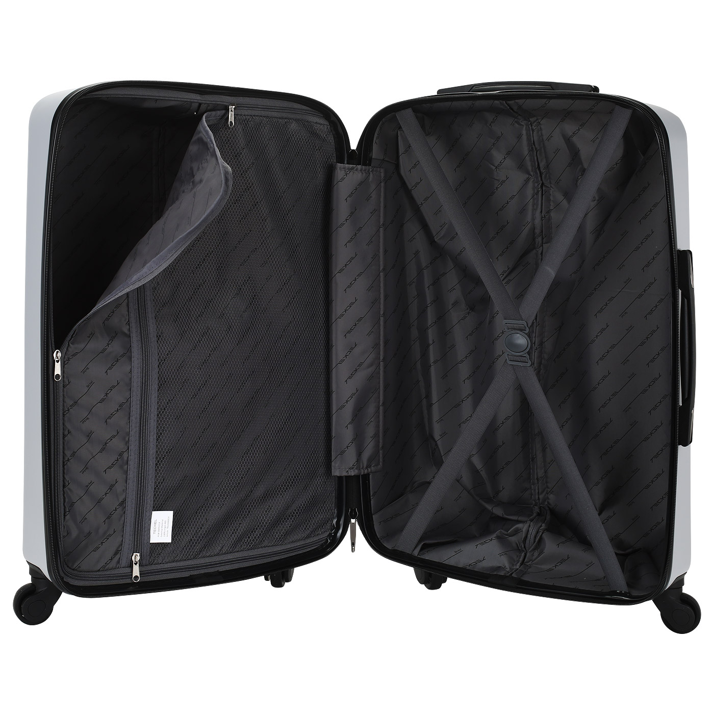 Чемодан средний M из ABS-пластика с кодовым замком Teckel Crossway