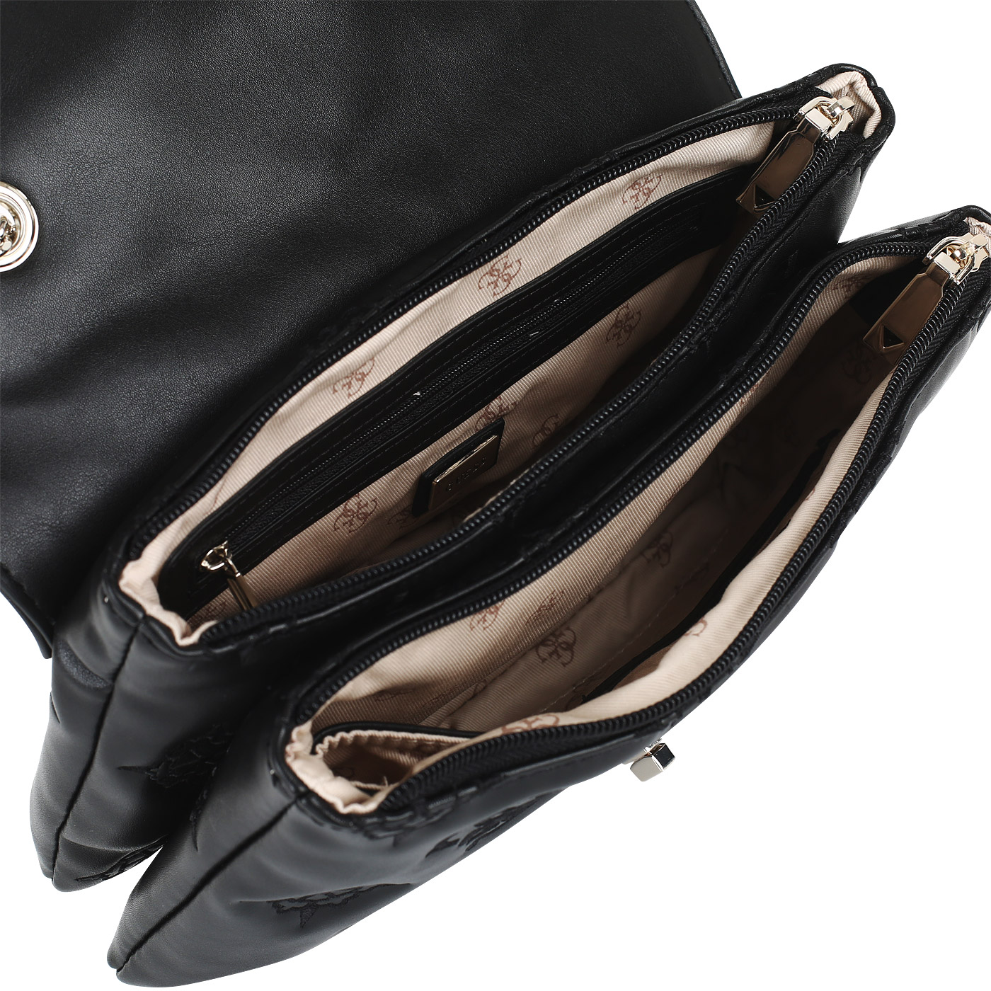 Черная стеганая сумка Guess Guess Chic