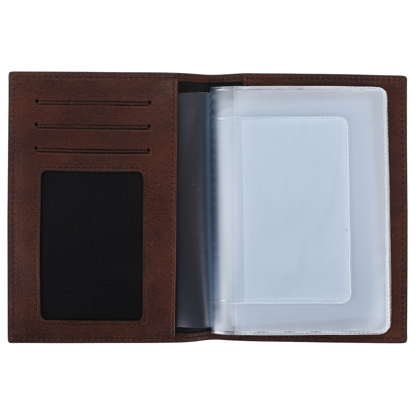 Кожаная обложка для автодокументов Teckel 