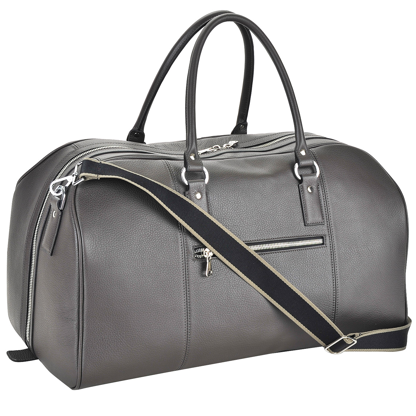 Кожаная дорожная сумка с плечевым ремнем Stevens 