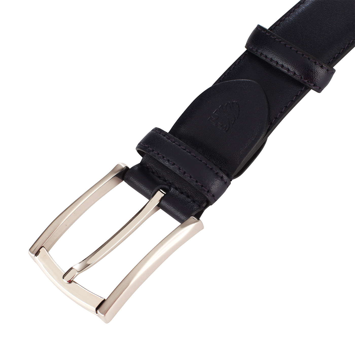 Синий кожаный ремень Mayrhoff 