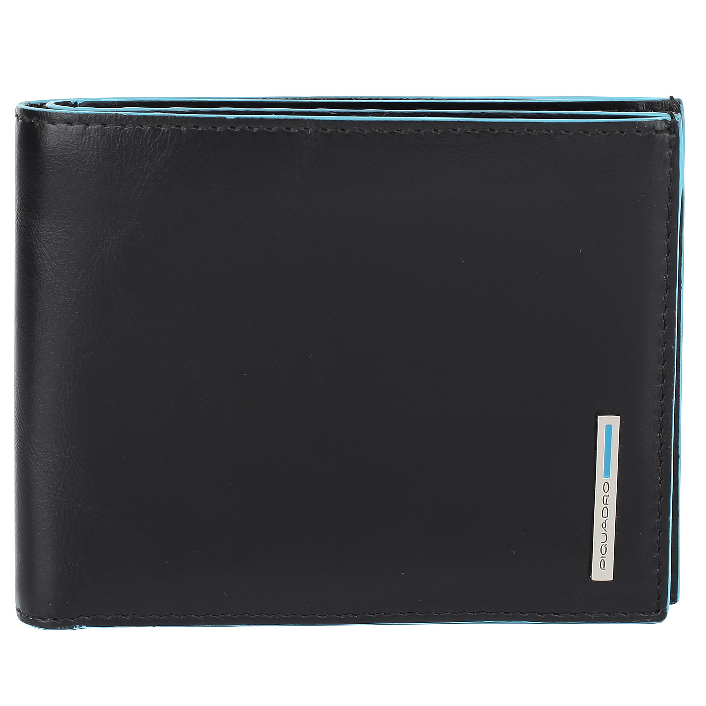 Мужское компактное портмоне из натуральной кожи Piquadro Blue square