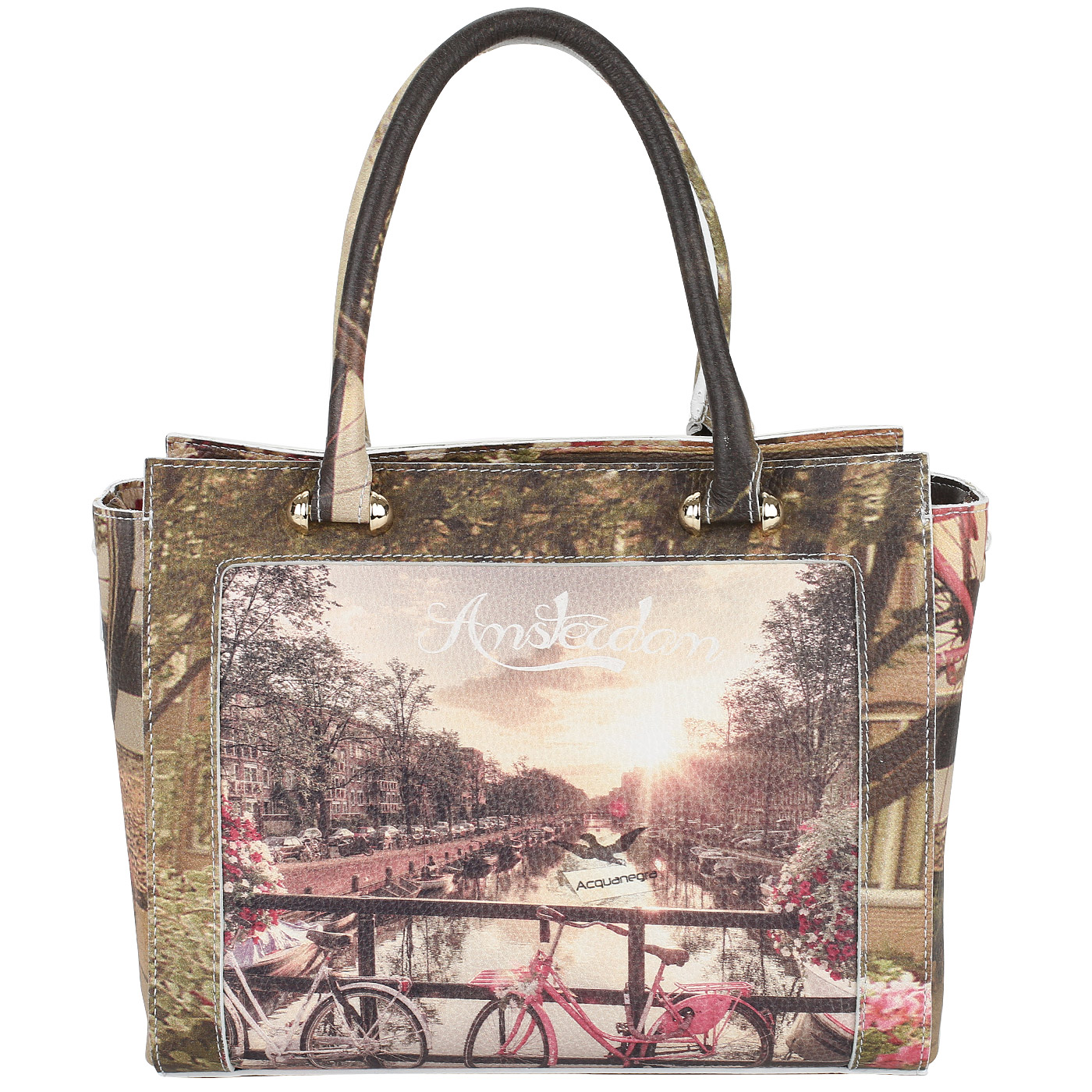 Acquanegra Кожаная сумка с двумя отделениями