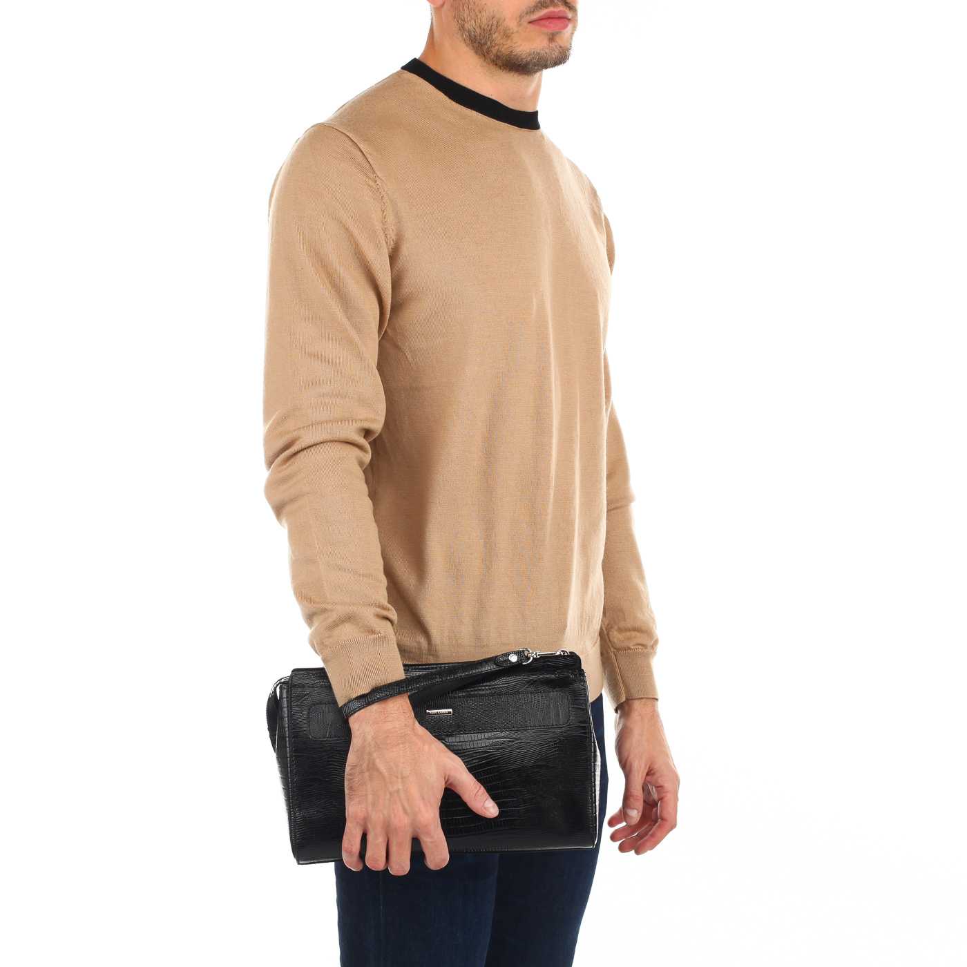 Сумка-визитка из кожи Neri Karra 