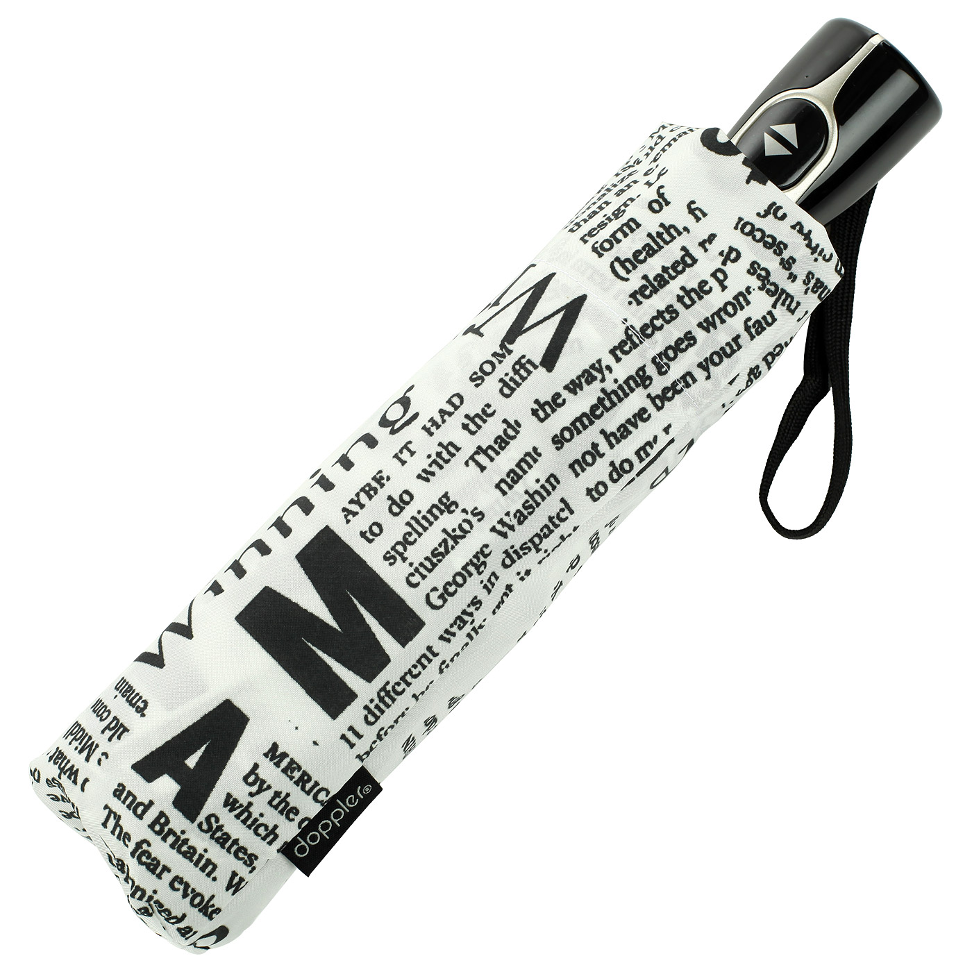 Белый зонт с принтом Doppler Newspaper