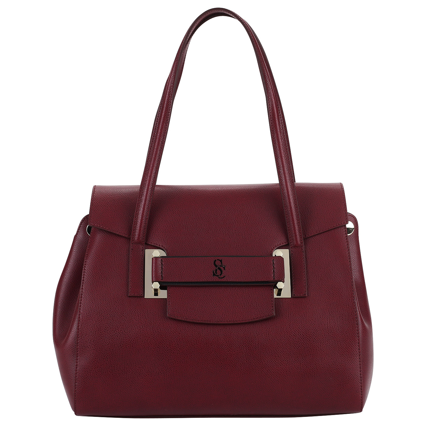 Carlo Salvatelli Сумка из тисненой натуральной кожи