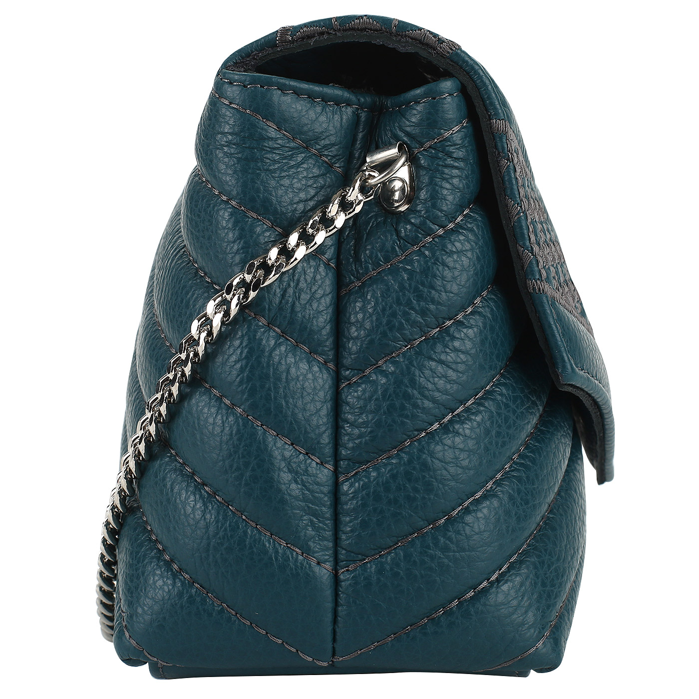 Стеганая кожаная сумочка Marina Creazioni 