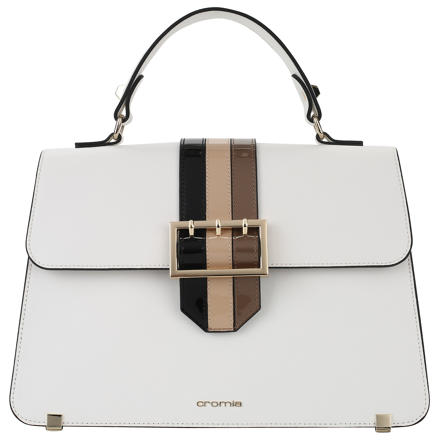 Cromia Сумка с лаковыми вставками