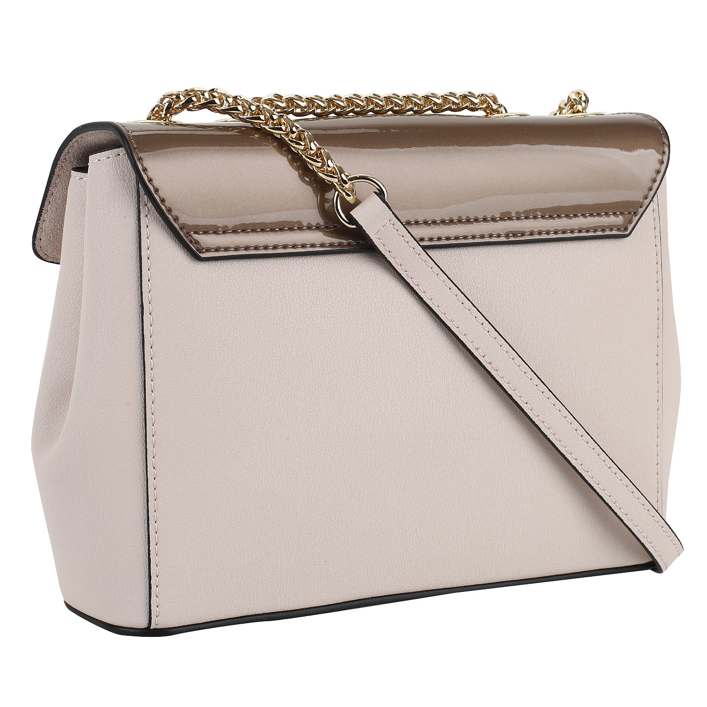 Кожаная сумочка с ремешком на цепочке Cromia Ima