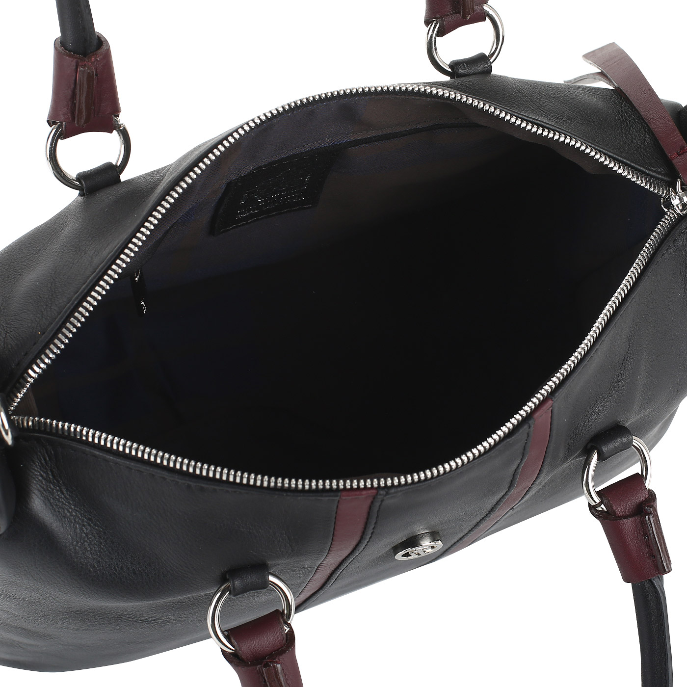 Кожаная сумка на молнии Bruno Rossi 