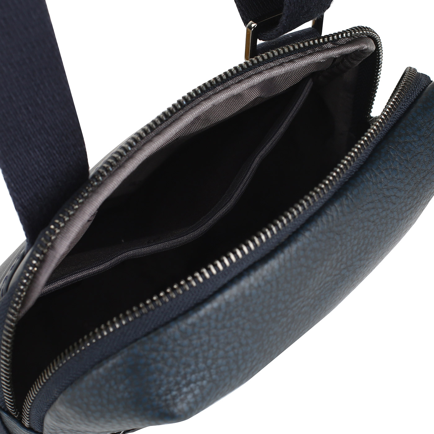 Сумка-планшет из синей кожи Piquadro Line