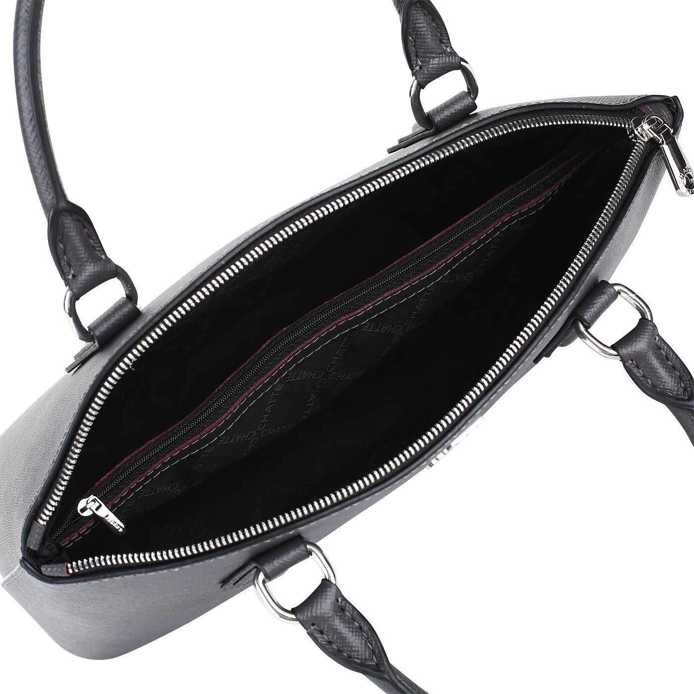 Сафьяновая сумка на молнии Chatte 