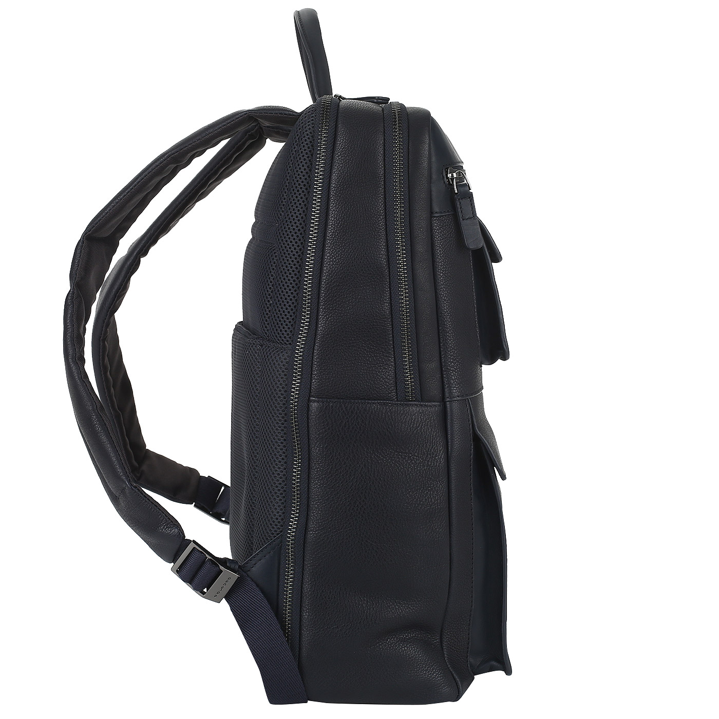 Синий кожаный рюкзак Piquadro Vostok