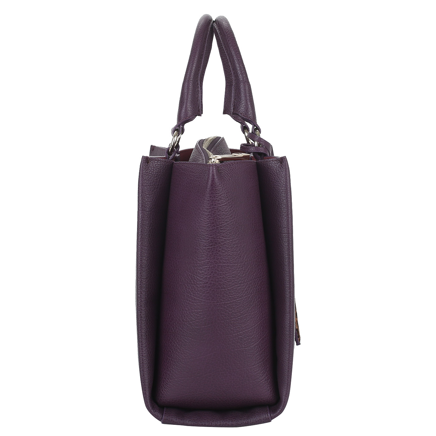 Кожаная сумка-трапеция Aurelli 