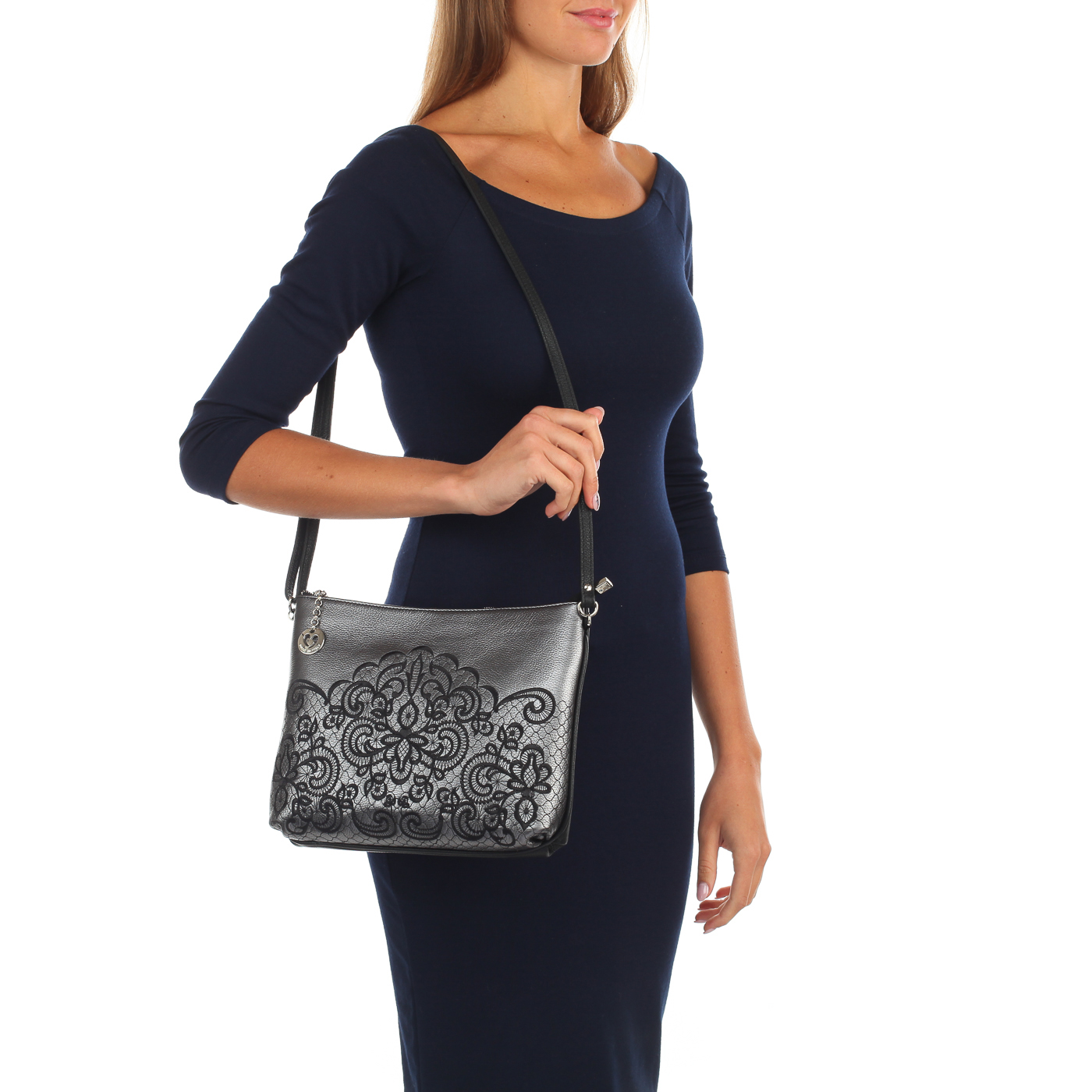 Сумочка кросс-боди с вышивкой Marina Creazioni 