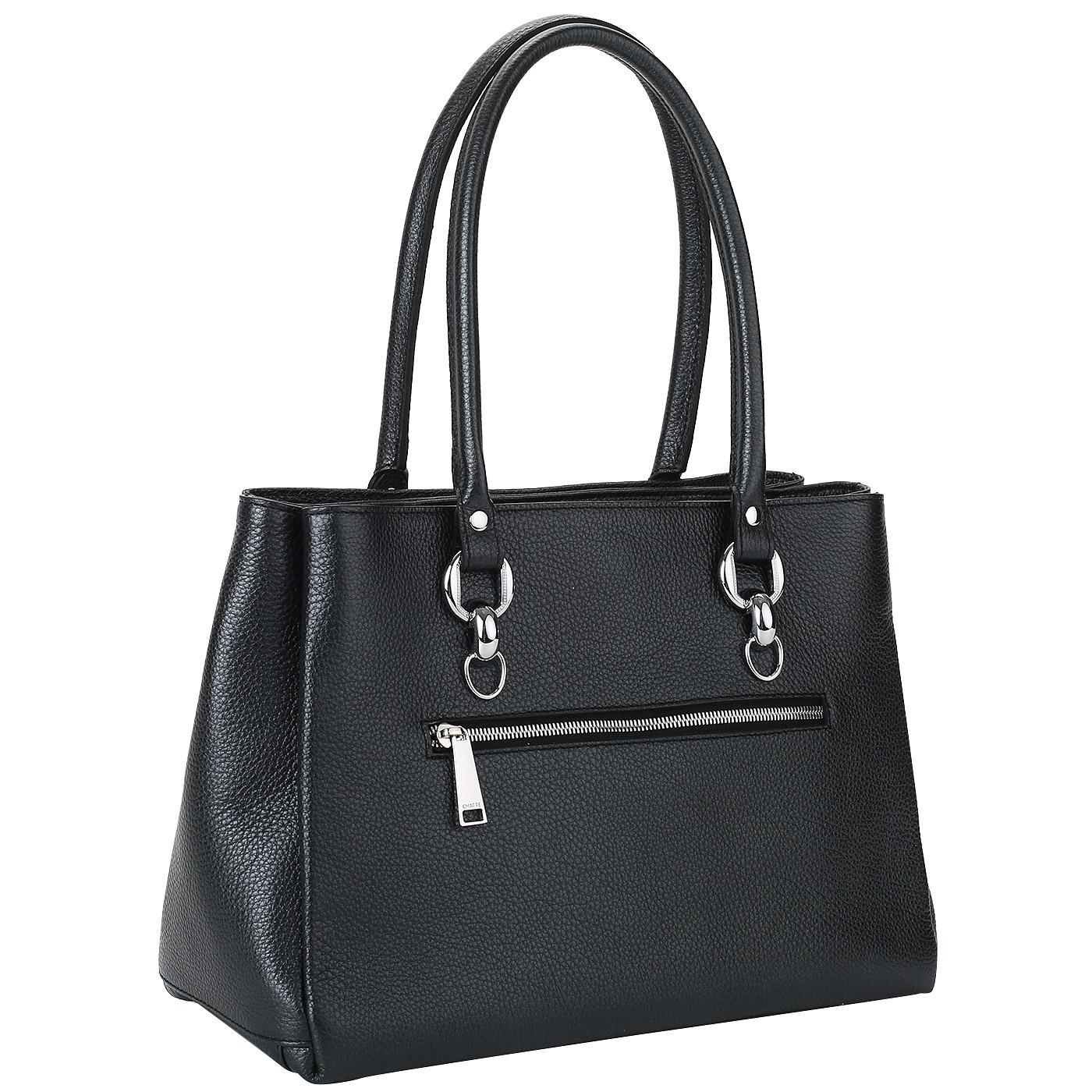 Черная сумка с тремя отделами Chatte 