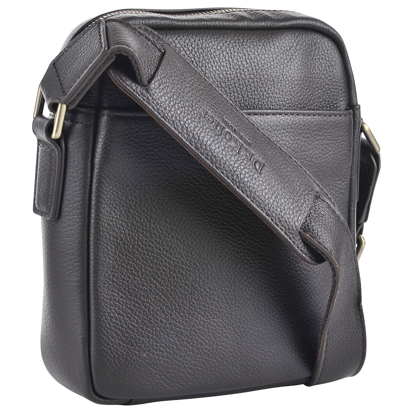 Мужская кожаная сумка через плечо Dr. Koffer 