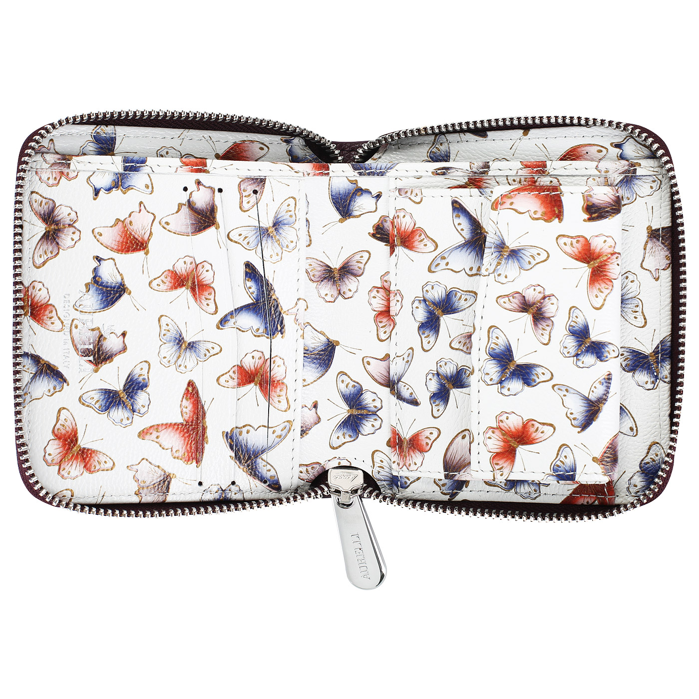 Фиолетовый складной кошелек Aurelli Alma fantasia