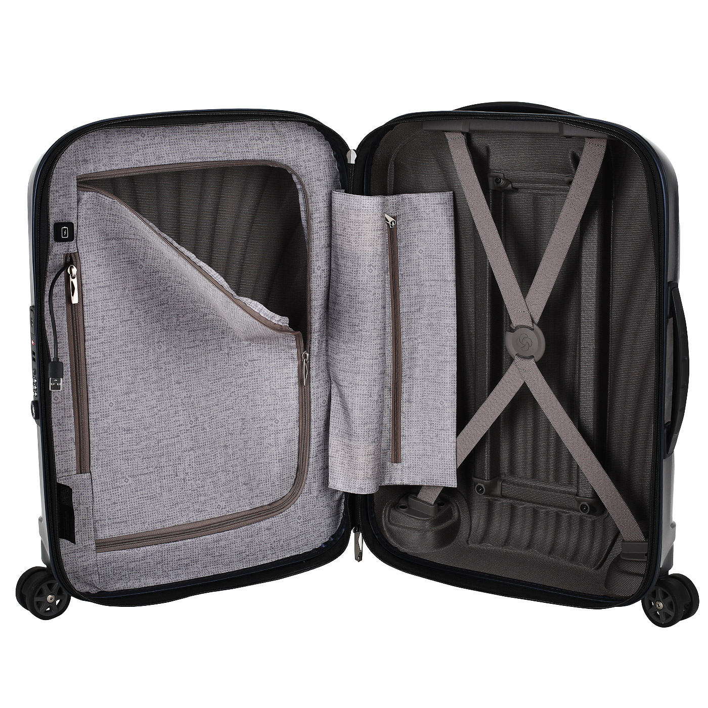 Чемодан для ручной клади из материала Curv с кодовым замком Samsonite C-Lite