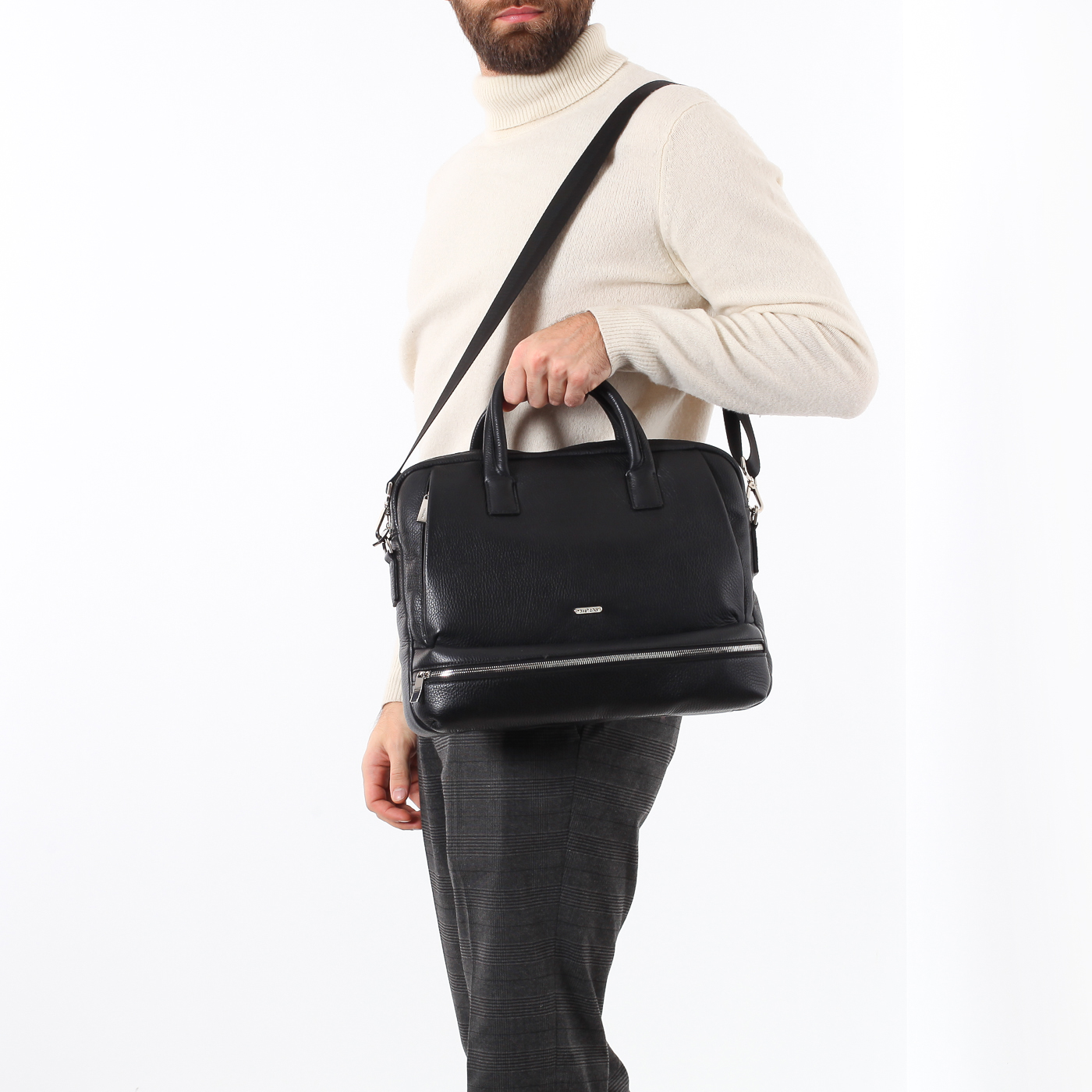 Деловая сумка из мягкой кожи Stevens 